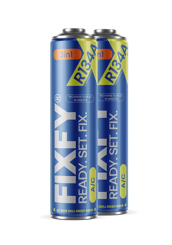 FIXFY 3in1 500ml ilmastointilaitteen täyttökaasu - 2x ISO PURKKI +70% R134a