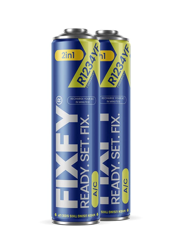 FIXFY 2in1 500ml AC-påfyllningsgas - 2x STOR BURK +70% R1234yf