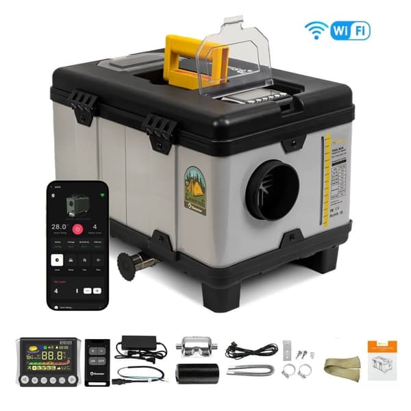 Sunster TB10 WiFi 8KW Diesellämmitin 12/24V & 230V Webasto Bluetooth Automaattinen käynnistys/Pysäytys, Turbo & Ilmanvaihto Sunster TB10 WiFi 8KW Diesellämmitin 12/24V & 230V Webasto Bluetooth Automaattinen käynnistys/Pysäytys, Turbo & Ilmanvaihto