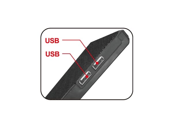 VAKOSS - Fläkt till bärbar dator/notebook - 17" - 130 mm