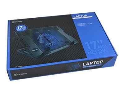 VAKOSS - Vifte for notebook - 17" - 130 mm - svart