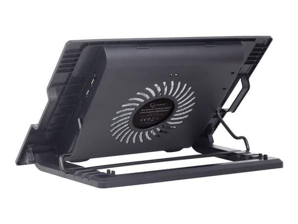 Gembird - Fläkt till bärbar dator/notebook - 17" - 150 mm - svart