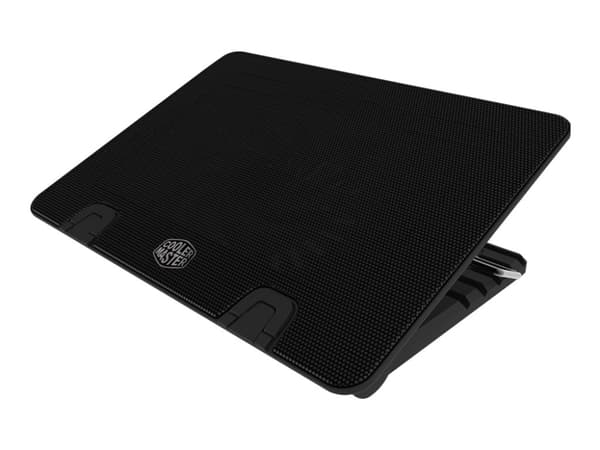 Cooler Master Notepal ERGOSTAND IV - Vifte for bærbar PC - med 4-ports USB-hub - 140 mm - svart Sort