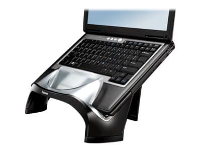 Fellowes Smart Suites Laptop Riser - Ställ för bärbar dator - med 4-ports USB-hubb - grå, svart