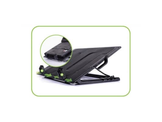 Techly ICOOL-CP12TY, 43,9 cm (17.3"), 1 stk, 14 cm, 1400 rpm, 6,5 - 45°, Sort