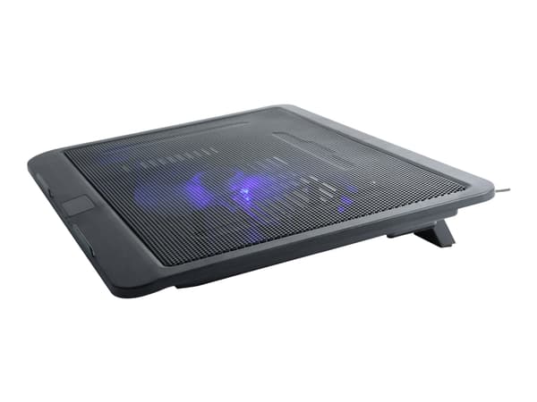 Gembird NBS-1F15-04, Kannettavan tietokoneen teline, Musta, ABS-synteettinen, 38,1 cm (15"), 12 cm, 0,4 A
