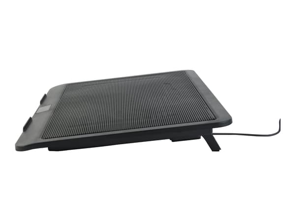 Gembird NBS-1F15-04, Kannettavan tietokoneen teline, Musta, ABS-synteettinen, 38,1 cm (15"), 12 cm, 0,4 A