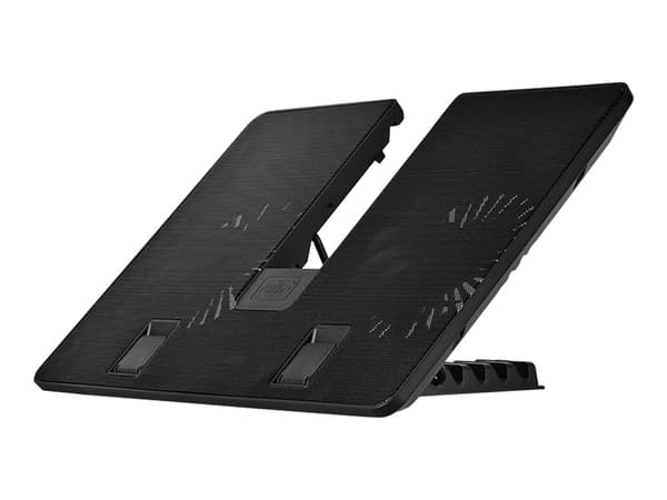 Deepcool U-PAL - Ställ för bärbar dator - med 2 kylfläktar - 140 mm Svart