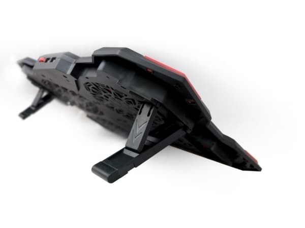 C-TECH Zefyros, 43,9 cm (17.3"), 4 styck, 14 cm, 900 RPM, Svart, Röd