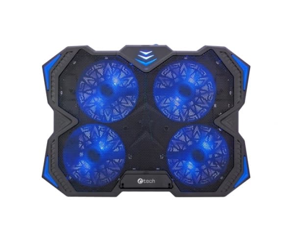 C-TECH GCP-01B, 43,9 cm (17.3"), 4 stykker, 14 cm, 900 RPM, Svart, Blå