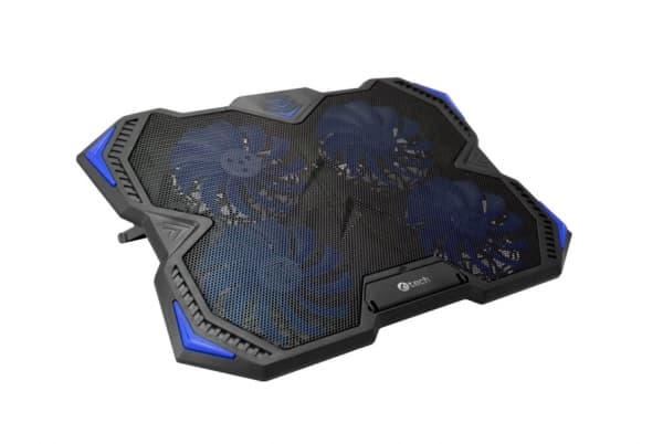 C-TECH GCP-01B, 43,9 cm (17.3"), 4 stykker, 14 cm, 900 RPM, Svart, Blå