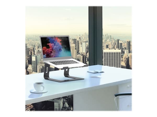 PORT Connect ERGONOMIC NOTEBOOK STAND - Ställ för bärbar dator - 10" - 15.6"