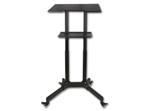 Techly ICA-TB TPM-1BK, Ställ till bärbara datorer, Svart, Metall, 1030 - 1250 mm, 0 - 40°, 600 mm
