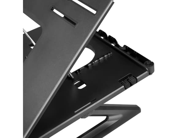 LogiLink AA0133, Ställ till bärbara datorer, Svart, Metall, Plast, 25,4 cm (10"), 40,6 cm (16"), 280 mm