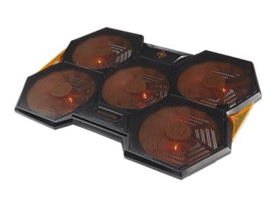DELTACO GAMING GAM-072 - Notebookvifte - 17.3" - 140 mm - svart, oransje