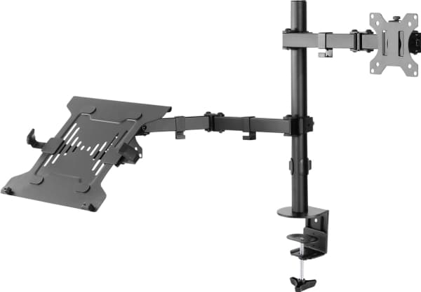 SpeaKa Professional SP-MM-302, Arm till bärbar dator och monitor, Svart, 25,4 cm (10"), 39,6 cm (15.6"), 81,3 cm (32"), 12 kg