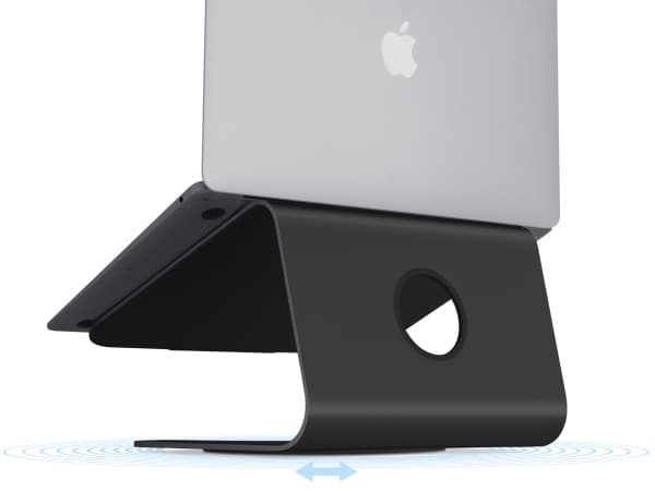 Rain Design mStand360 - roterende aluminiumsstativ for MacBooks bærbare datamaskiner på opptil 15 tommer, bærbar stativ, sortering, 30,5 cm (12"), 38