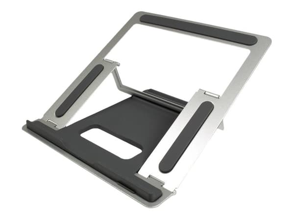 Inter-Tech NBS-100, Kannettavan tietokoneen teline, Musta, Hopea, Metalli, 10 kg, 90 - 113 mm, 220 mm