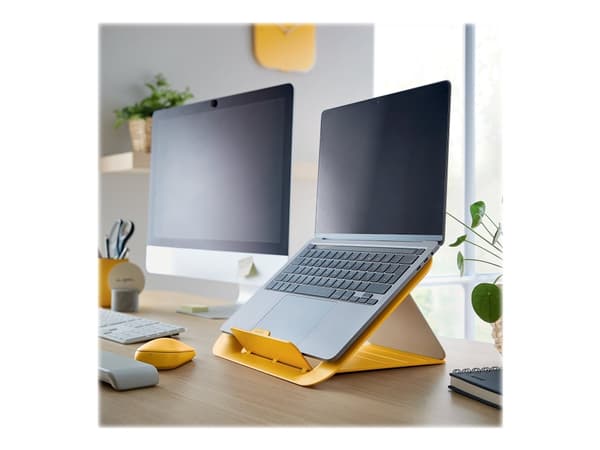 Leitz Ergo Cosy, Kannettavan tietokoneen teline, Keltainen, 33 cm (13"), 43,2 cm (17"), 247 mm, 312 mm