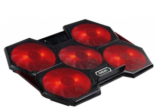 Evolveo Ania 14 notebook cooling pad 43.9 cm (17.3&quot;) 1400 RPM Black Sort