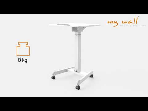 Mywall mobilt bord för bärbar dator och annat - med lutning och hjul
