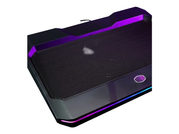 Cooler Master Notepal X150 Spectrum - Fläkt till bärbar dator/notebook - med 4-ports USB-hubb - 17" - 160 mm - svart