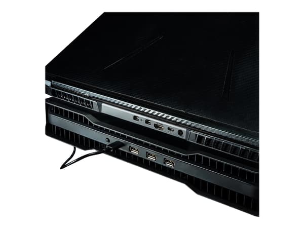 Cooler Master Notepal X150 Spectrum - Fläkt till bärbar dator/notebook - med 4-ports USB-hubb - 17" - 160 mm - svart