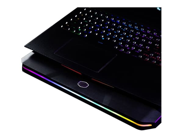 Cooler Master Notepal X150 Spectrum - Fläkt till bärbar dator/notebook - med 4-ports USB-hubb - 17" - 160 mm - svart
