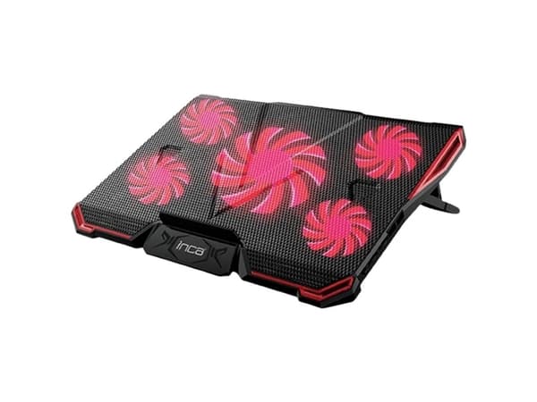 INCA INC-611GMS Notebook-stander med kølefunktion Sort, Rød