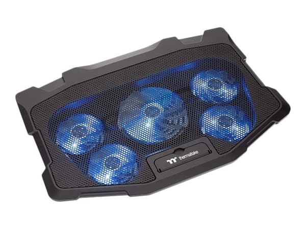 Thermaltake Massive 12 Max - Notebookkjølepute - 10" - 17" - 80 mm/120 mm - svart