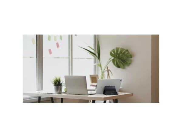 Renkforce RF-5043392, Laptop & tablet stand, Black, Acrylonitrile butadiene styrene (ABS), Silicone, 29.5 cm (11.6"), 39.6 cm (15.6"), 25.9 cm (10.2"
