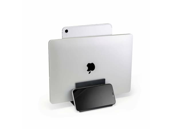 Renkforce RF-5043392, Laptop & tablet stand, Black, Acrylonitrile butadiene styrene (ABS), Silicone, 29.5 cm (11.6"), 39.6 cm (15.6"), 25.9 cm (10.2"