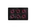 Miniatyrbilde 1 av 5: Savio Laptop cooling pad 6 backlit fans 2000 RPM COS-01, 43,9 cm (17.3"), 5 kg, 6 stykker, 7 cm, 7 cm, 7 cm