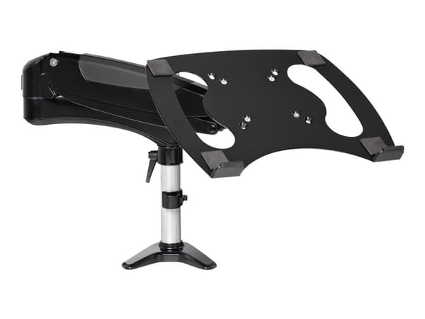 StarTech.com ARMUNONB1, Kannettavan tietokoneen ja näytön varsiteline, Musta, Alumiini, 86,4 cm (34"), 8 kg, -180 - 180°