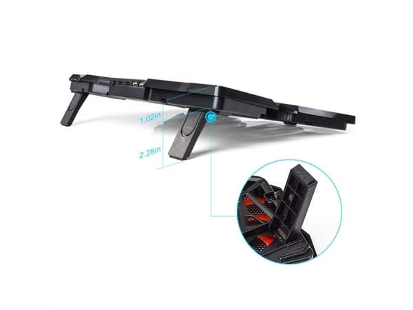 Marvo FN38, 43,2 cm (17"), 4 stykker, 14 cm, Rotasjon, 1000 RPM, Sort