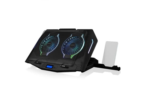 MODECOM CF21 RGB STILLE VIFTE SORT BÆRBAR KJØLEPAD
