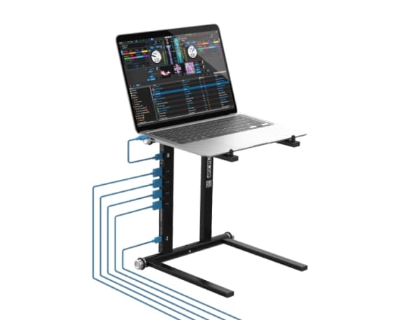 Reloop STANDHUB, Ställ till bärbara datorer, Svart, 27,9 cm (11"), 45,7 cm (18"), 5 kg, 60 W Svart
