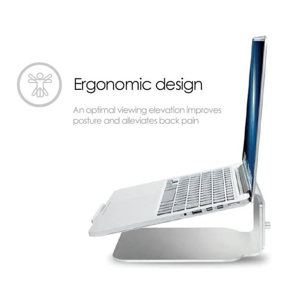 Desire2 Laptop Stander Riser Elevator Justerbar Universal Sølv