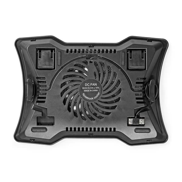 Nedis Notatbokstativ | Antall vifter: 1 | USB-Strøm | Antall vinkler: 2 | 17 " | 1500 rpm | LED