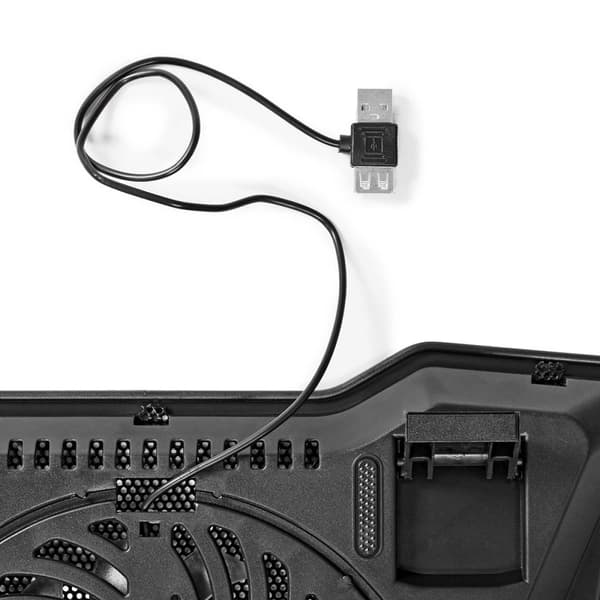 Nedis Notatbokstativ | Antall vifter: 1 | USB-Strøm | Antall vinkler: 2 | 17 " | 1500 rpm | LED