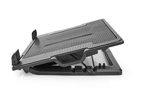 Nedis NBCR200BK - Notebookvifte - med 2-porters USB-hub - 18" - 140 mm - svart