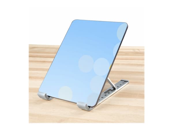 StarTech.com LAPTOP-RISER-BAR, Kannettavan tietokoneen teline, Hopea, Alumiini, 10 kg, 15 - 84°, 341 g
