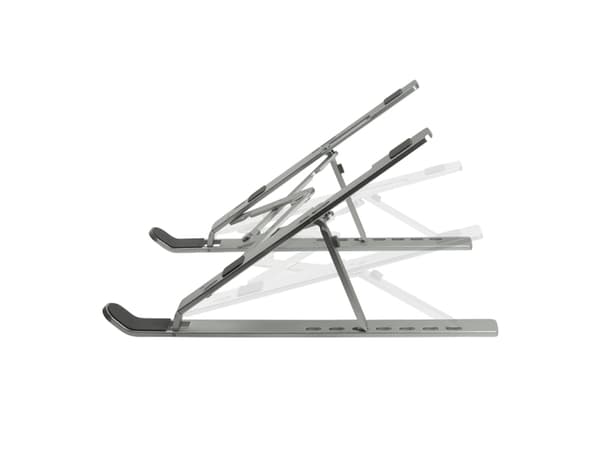 LogiLink AA0134, Ställ till bärbara datorer, Silver, Gjuten aluminium, 25,4 cm (10"), 40,6 cm (16"), 10 kg