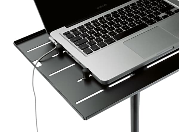 König & Meyer 12185-000-55, Ställ till bärbara datorer, Svart, Stål, 10 kg, 700 - 1250 mm, 3,95 kg