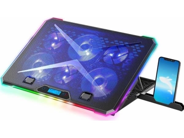 Evolveo ANIA9 laptop cooling pad 43.2 cm (17") 2500 RPM Black