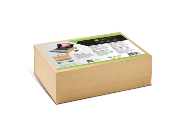Laptop stand for lap soft padding, extendable mouse shelf 410x335mm