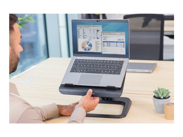 Fellowes Hana LT - Notebookstativ - 19" - svart