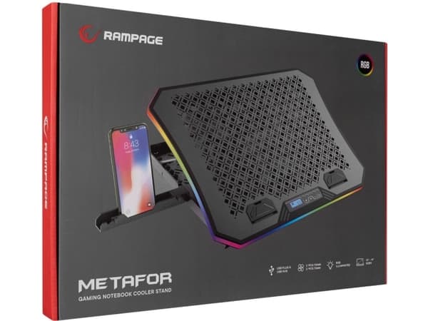Rampage Rampage kjølepute METAFOR 6 Fan kjølepute 10"-19"