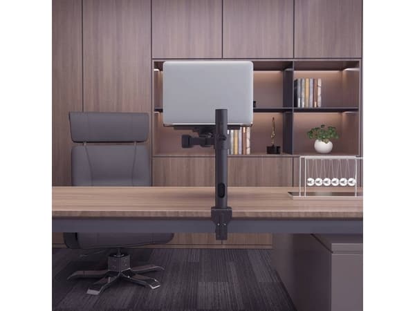 Lindy Laptop/Notebook Display Arm, Laptop arm, Black, Metal, 30 cm (11.8"), 43.9 cm (17.3"), 10 kg