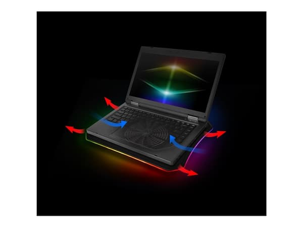 Thermaltake Massive 20 RGB - Fläkt till bärbar dator/notebook - 19" - 200 mm - svart